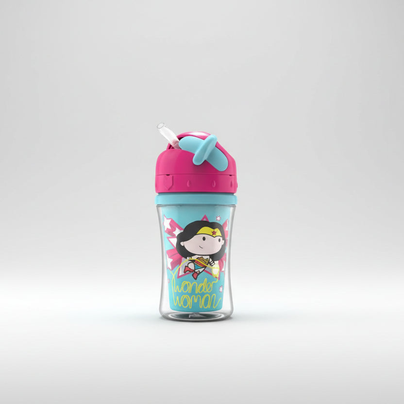 Toddler Justice League Insulated Straw Sippy Cup, 10 oz, Wonder Woman 270ml