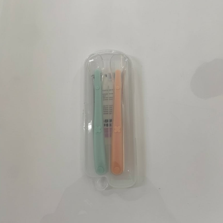 2in 1 Silicone spoon – accessory item for kids