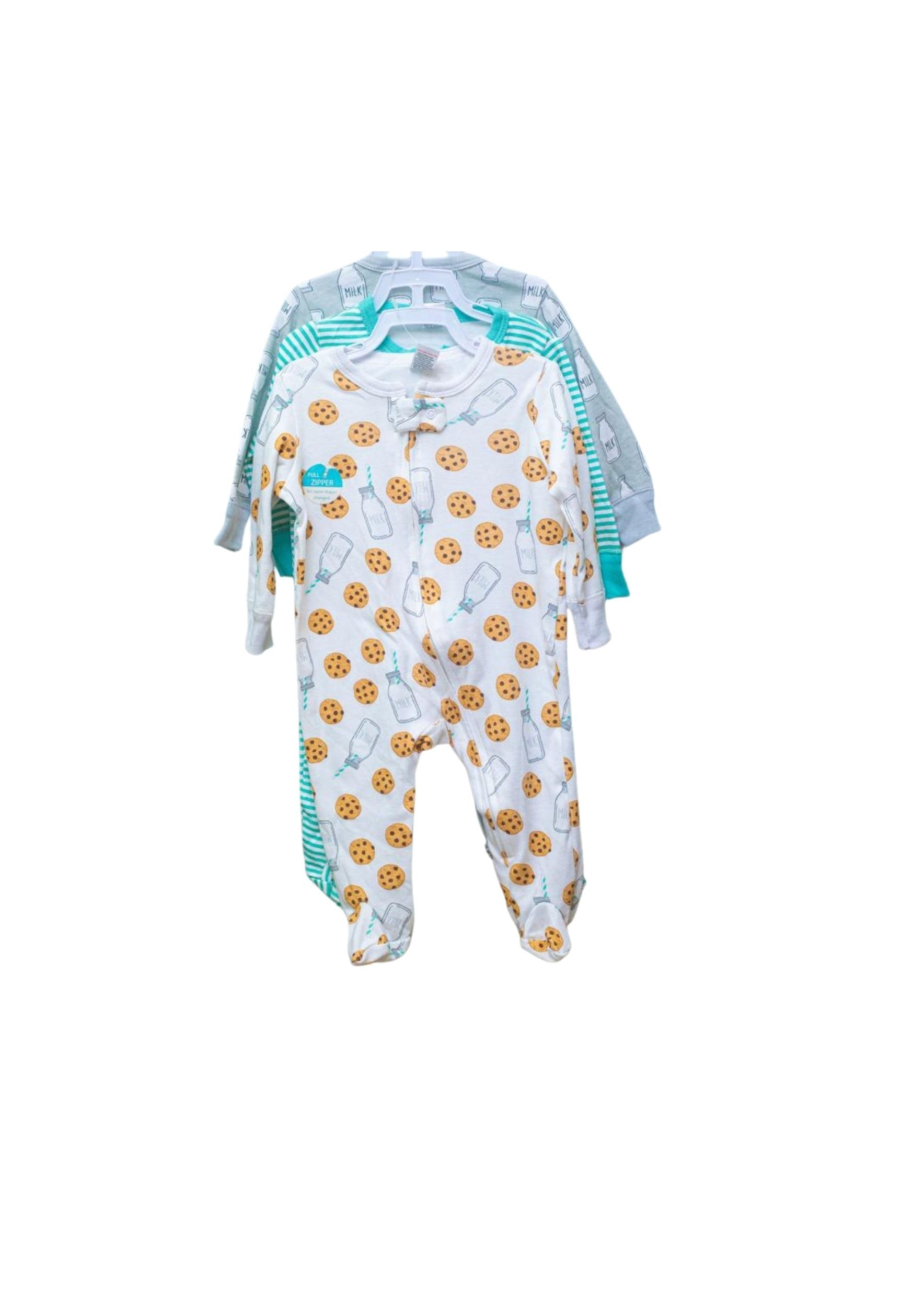 Hudson Baby 3pcs Sleep and Play (zip sleepsuit) – accessory item for kids