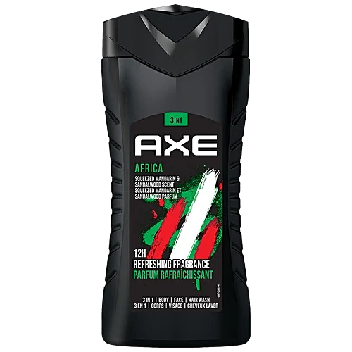 Axe Africa 3 in 1 (Body, Face & Hair Wash) Refreshing Fragrance 400ml