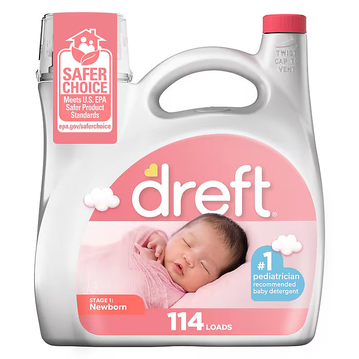 Dreft Stage 1 Newborn Liquid Detergent 4.43L