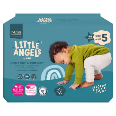 Little Angels Nappies Size 5 40pcs