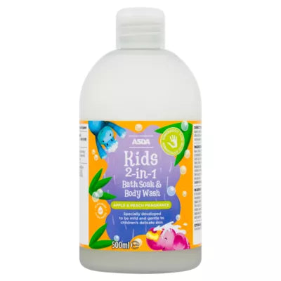 ASDA Kids 2 in 1 Bath Soak & Body Wash 500ml
