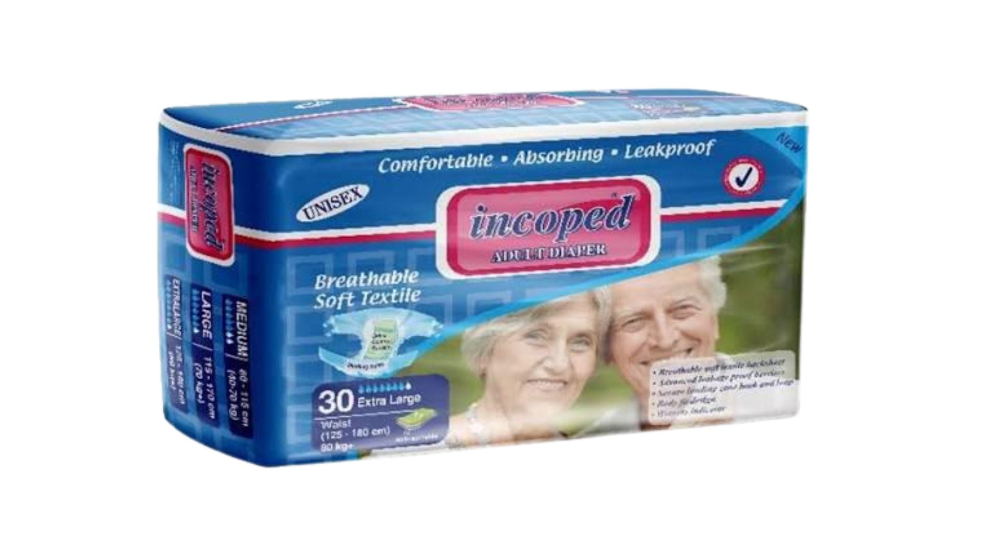 Incoped Adult Diaper Extra Large 30pcs