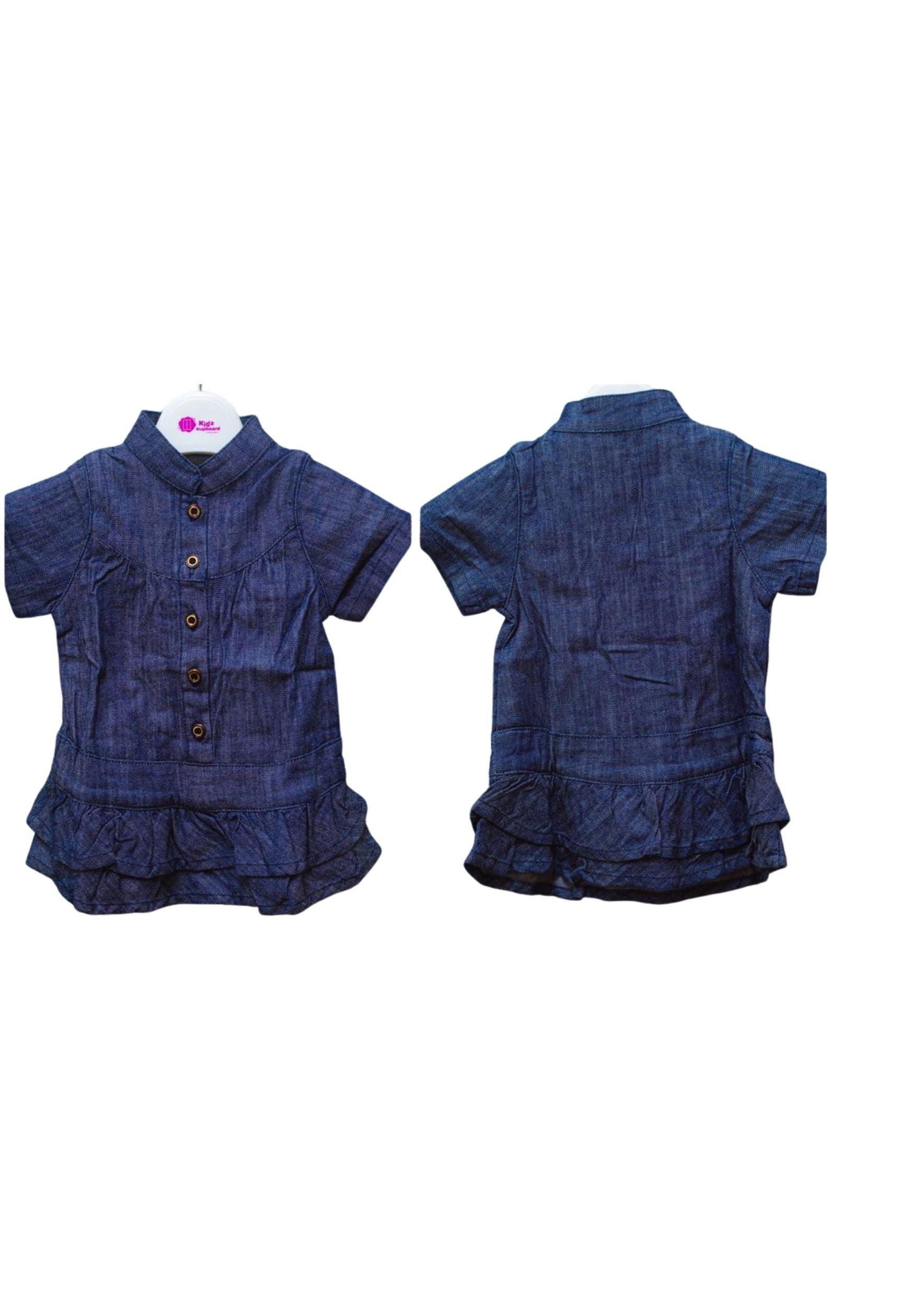 8123 ( girls jeans dress) - kids fashion product photo