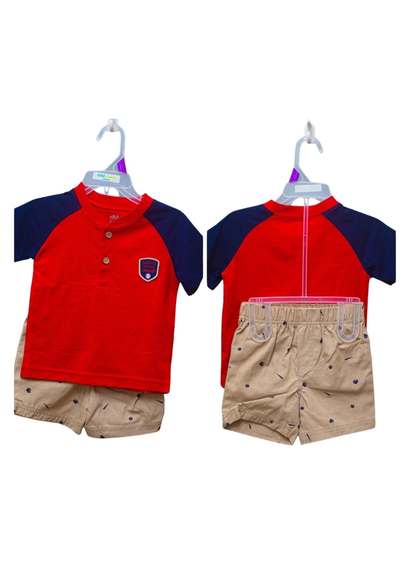 Child of mine (Daddy's little champ) 2 piece set - kids fashion product photo