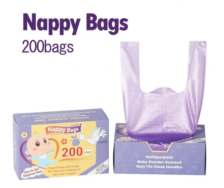 Nappy Bags ( 200  Scented Disposable Bags )