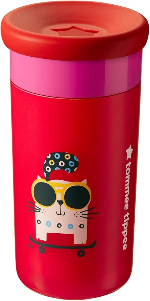 Tommee Tippee Insulated  Easiflow 360 degree Lip Activated Trainer Cup, Leak-Proof, 12m+