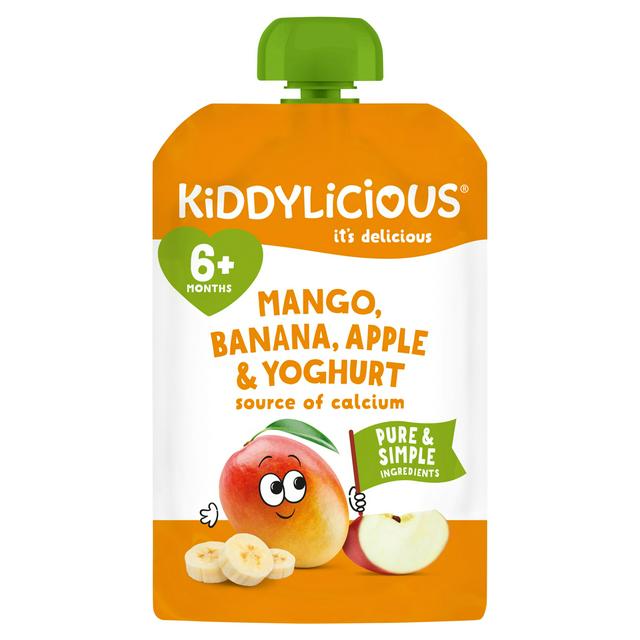 Kiddylicious Mango  Banana ,Apple & Yoghurt 100g 6m+