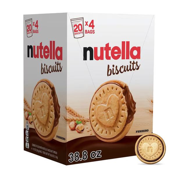 Nutella Biscuits 20 Biscuits x 4 Bags
