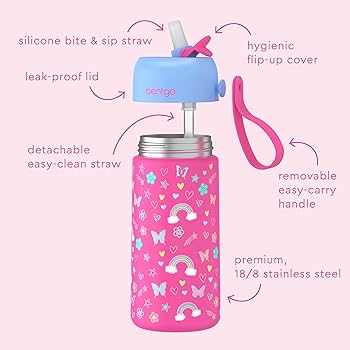 Bentgo kids stainless steel insulated water bottle 413 ml