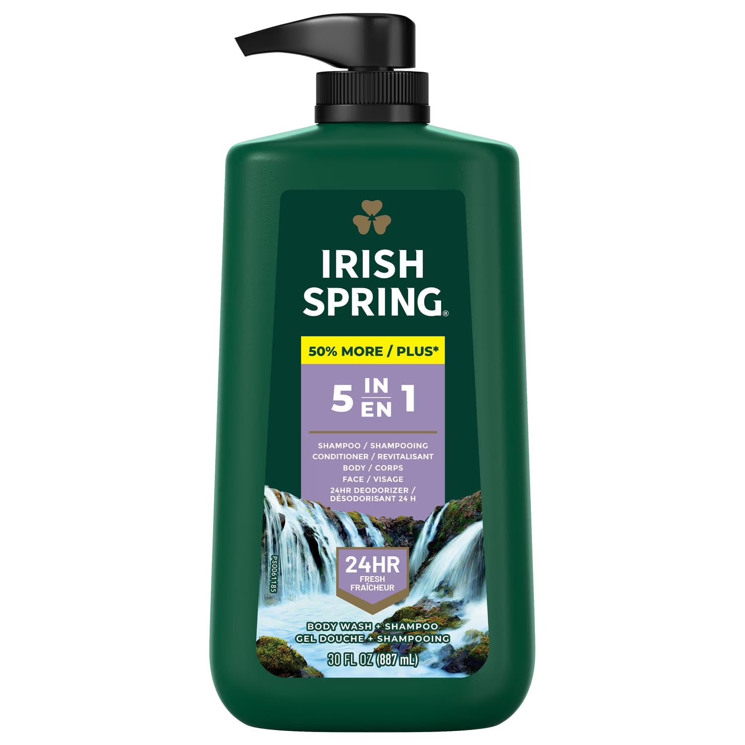Irish Spring 5 in 1 Body Wash + Shampoo 887ml