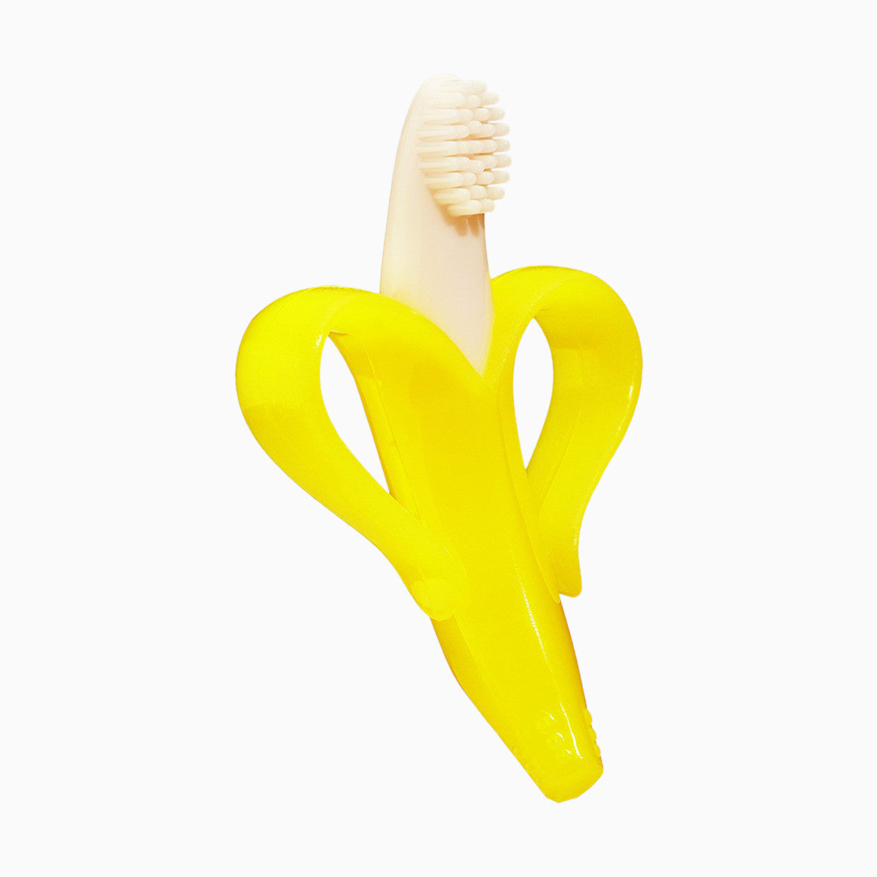 Banana Silicone Baby Teether and Toothbrush