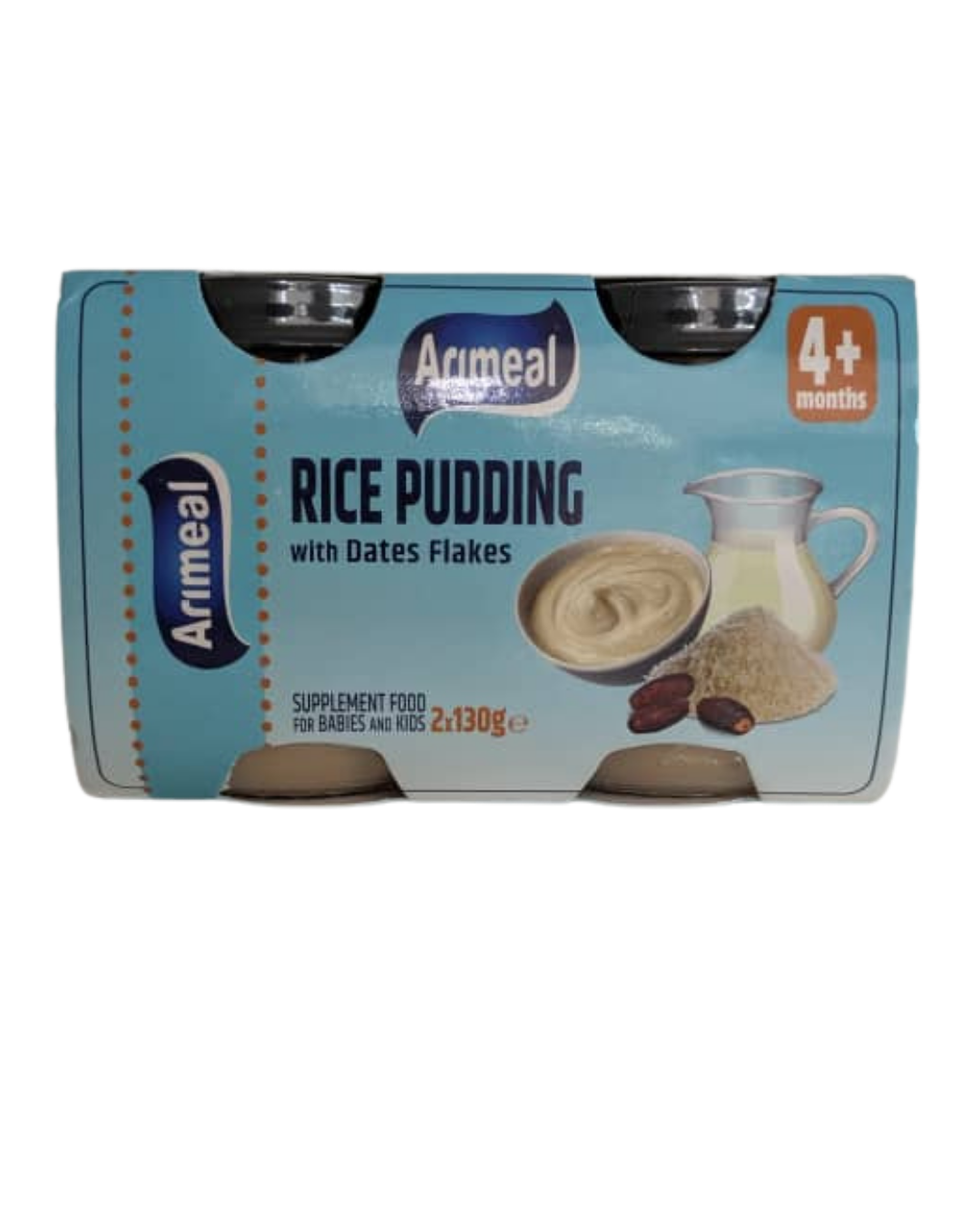 Arimeal Rice Pudding with dates flakes (2x130g) Single