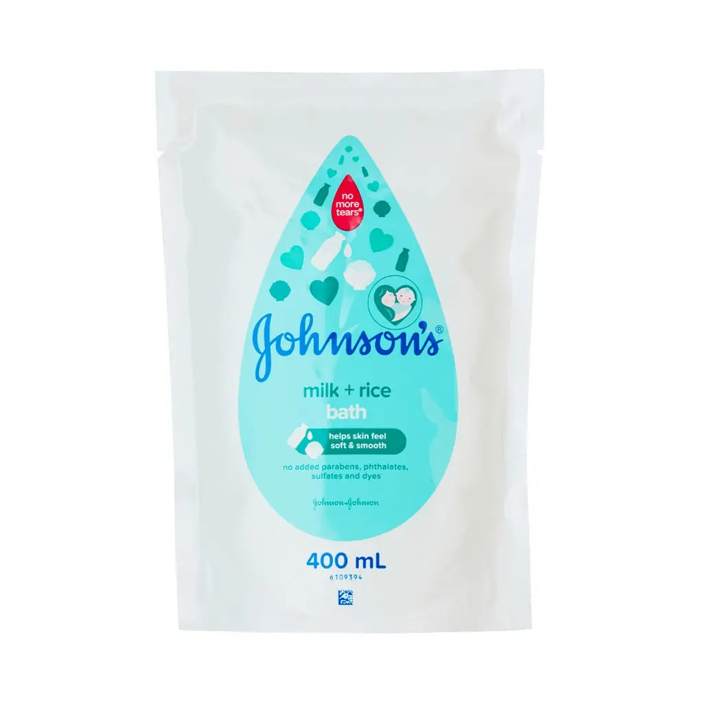 Johnson's Baby Bath  Milk + Rice 400ml Twin Pack