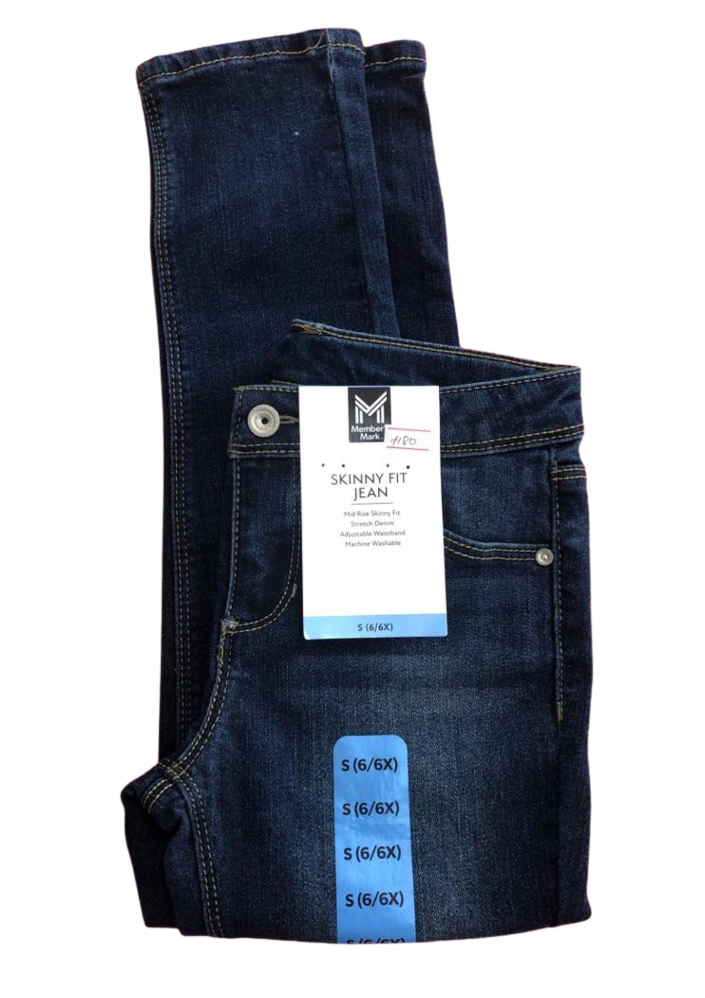 Members Mark ( skinny fit jeans) S(6/6x) - kids fashion product photo