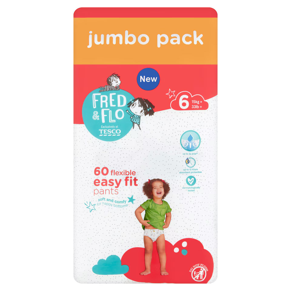Fred & Flo Size Jumbo Pack Size 6 15kg at Beks Ghana