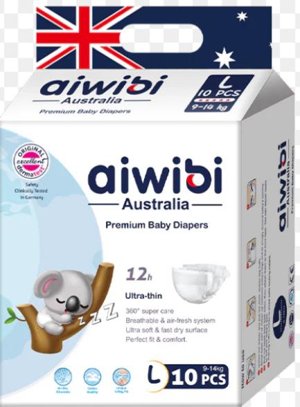 Aiwibi Diapers hospital Pack Size L – diaper product photo at Beks Ghana