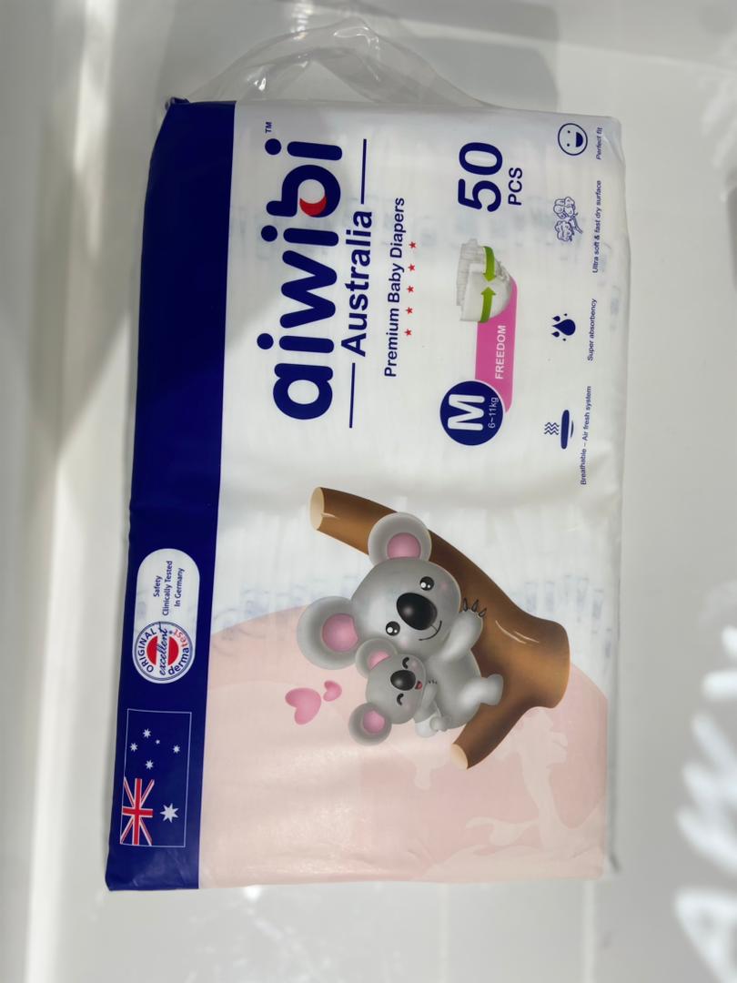 Aiwibi Diapers Jumbo Pack M – diaper product photo at Beks Ghana