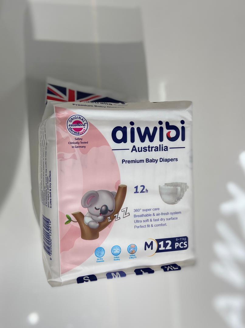 Aiwibi Diapers hospital Pack Size M – diaper product photo at Beks Ghana