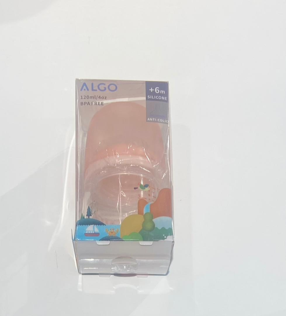 Algo silicon baby feeding bottle 120 ml, plus 6m – accessory item for kids