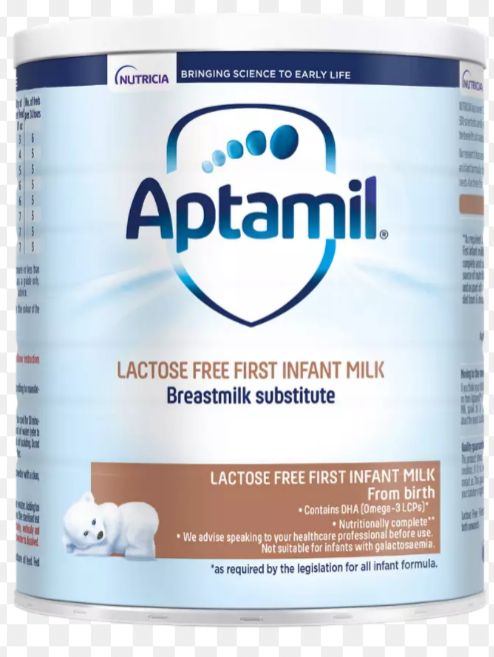 Aptamil Lactose Free 400g packaging - available at Beks Ghana