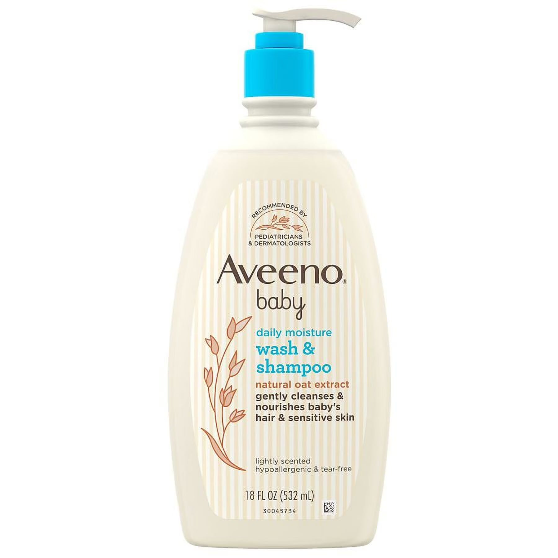 Aveeno Baby Daily Moisture Wash & Shampoo 532ml
