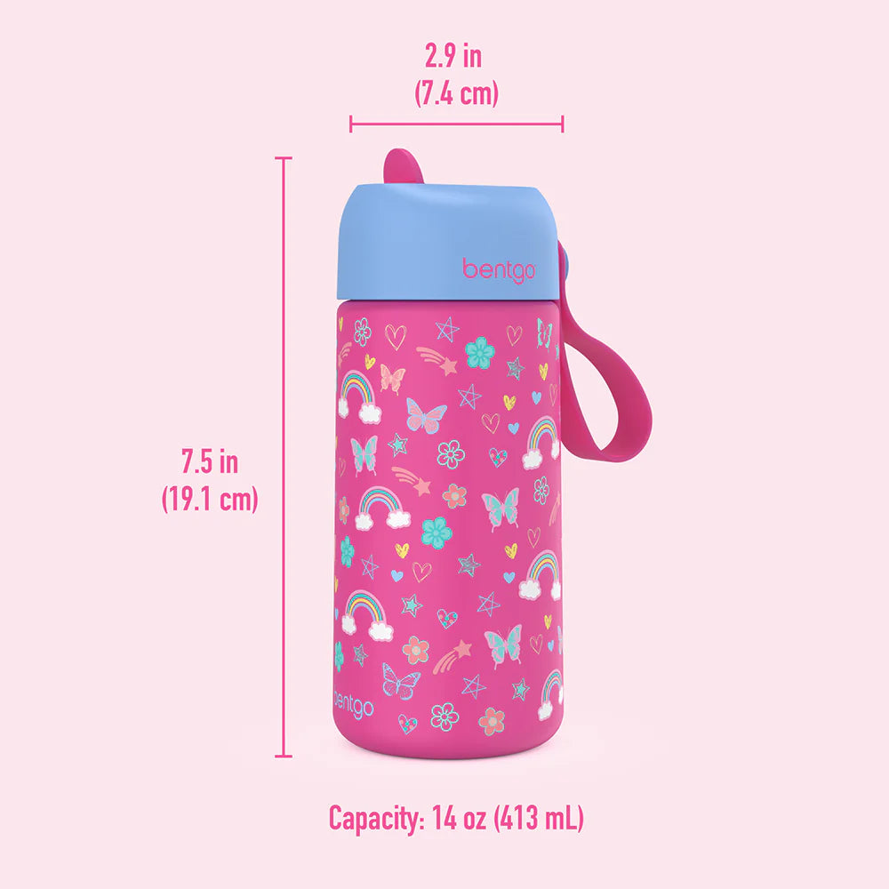 Bentgo kids stainless steel insulated water bottle 413 ml