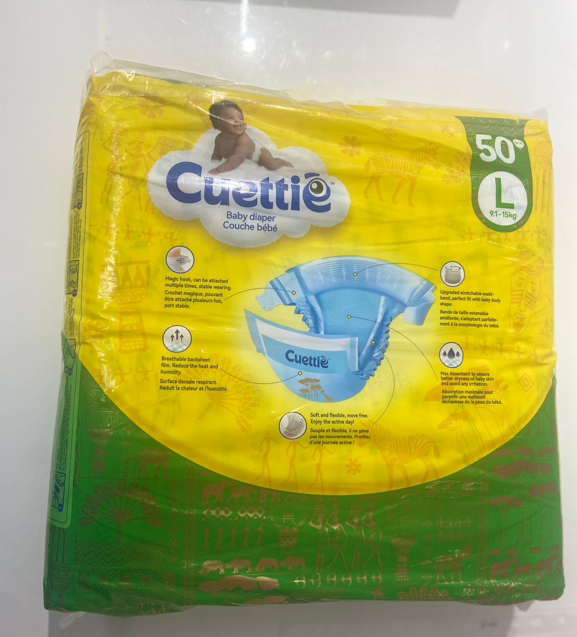 Cuettie Diapers Jumbo Large – diaper product photo at Beks Ghana