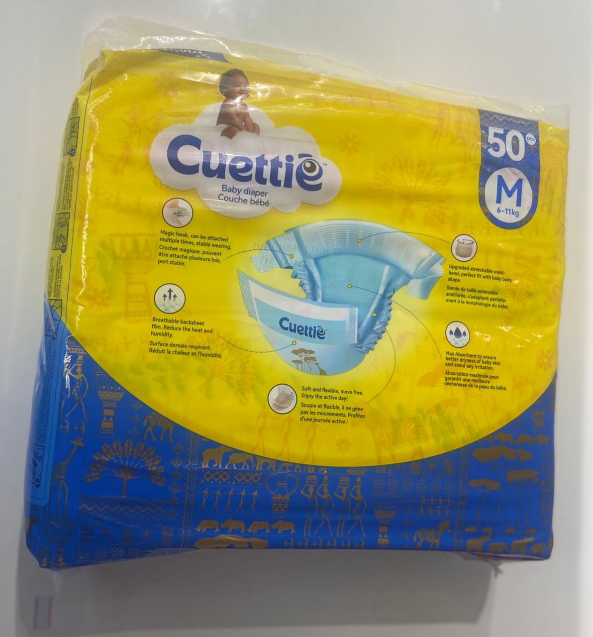 Cuettie Diapers Jumbo Medium – diaper product photo at Beks Ghana