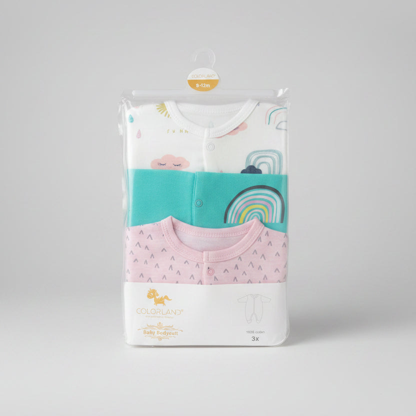Colorland Baby Sleepsuits 3 Set