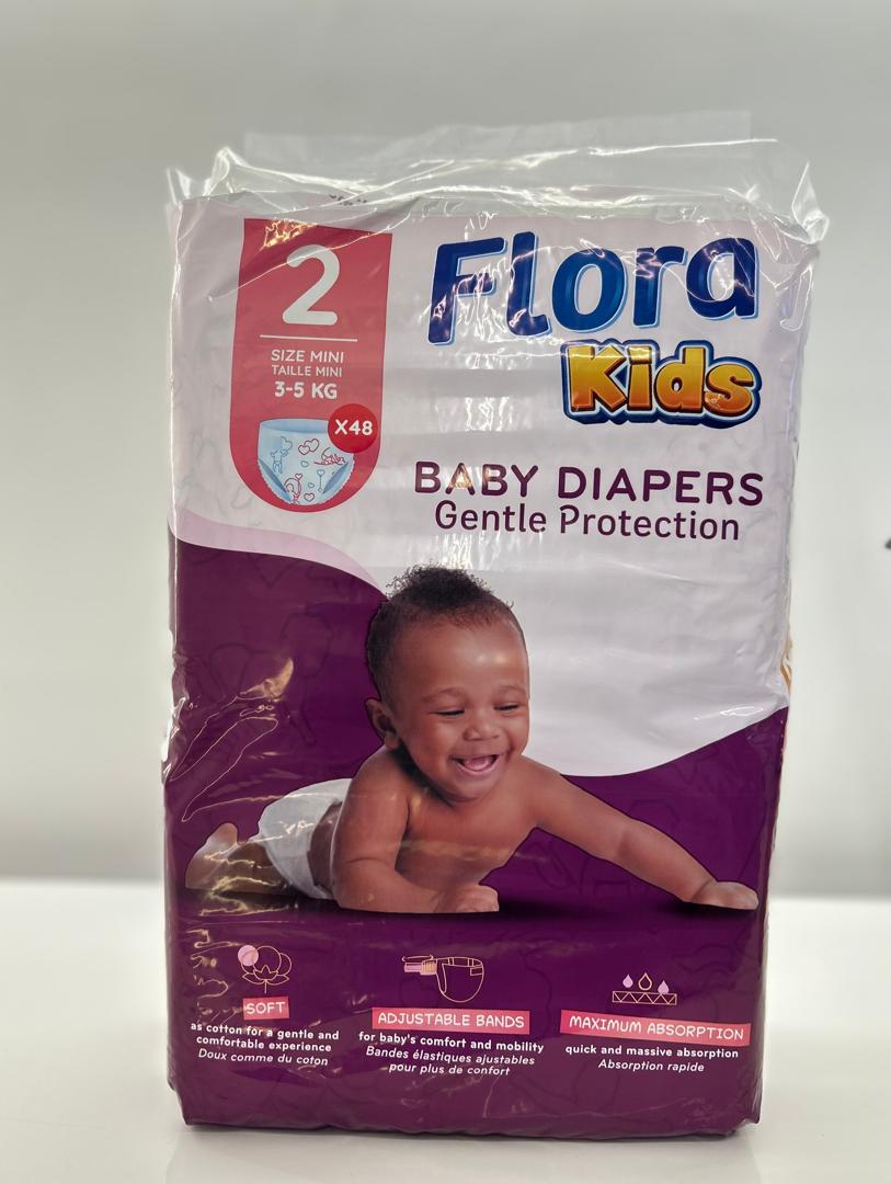 Flora Diapers Jumbo Size 2 – diaper product photo at Beks Ghana