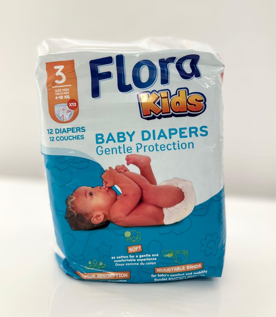 Flora Diapers Jumbo Size 3 – diaper product photo at Beks Ghana