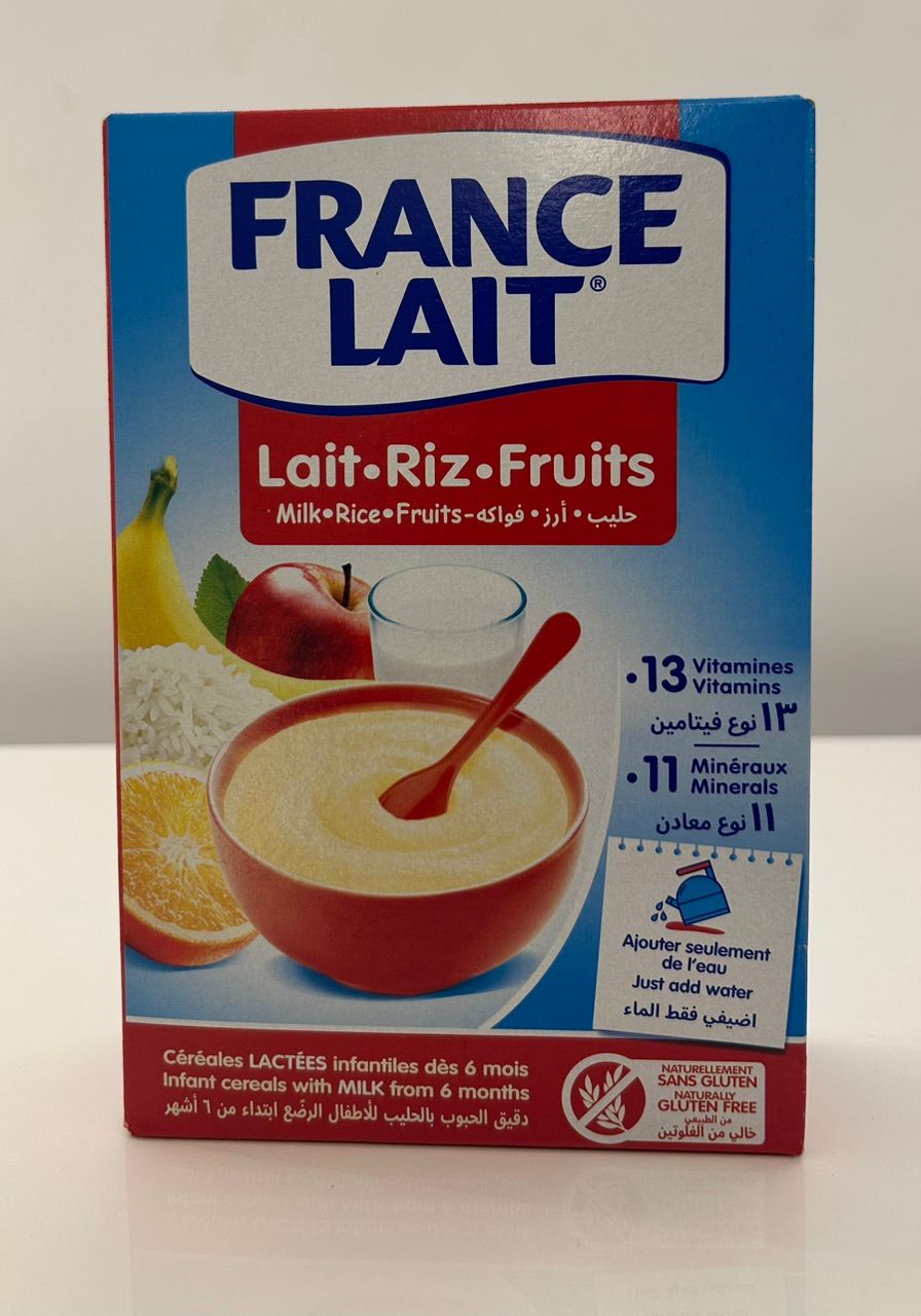 France Lait (Milk, Rice ,Fruit) 250g Single packaging - available at Beks Ghana