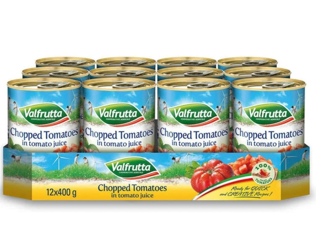Valfrutta Chopped Tomatoes (12X400g)