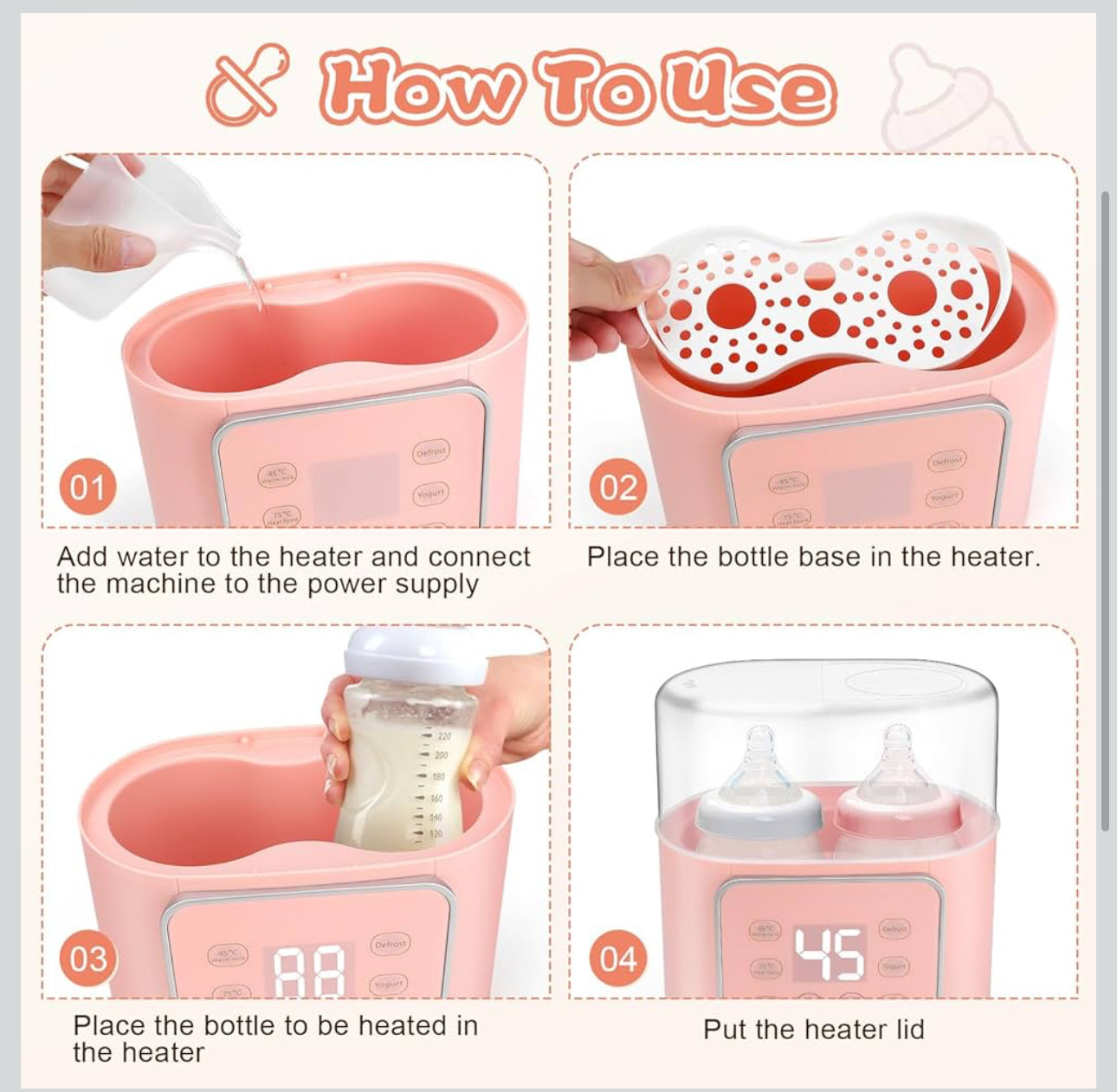 9 in 1 Baby Bottle Warmer ( KH - 0588)