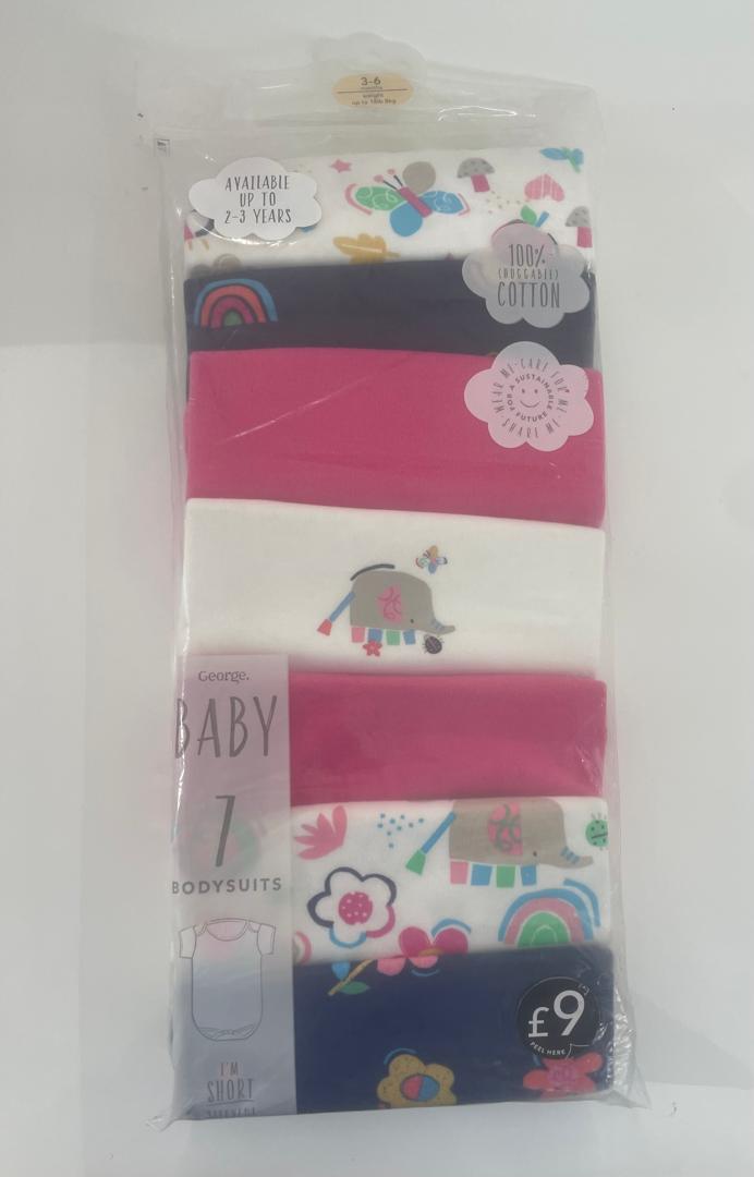 George baby 7 babysuits 0-3 months – accessory item for kids