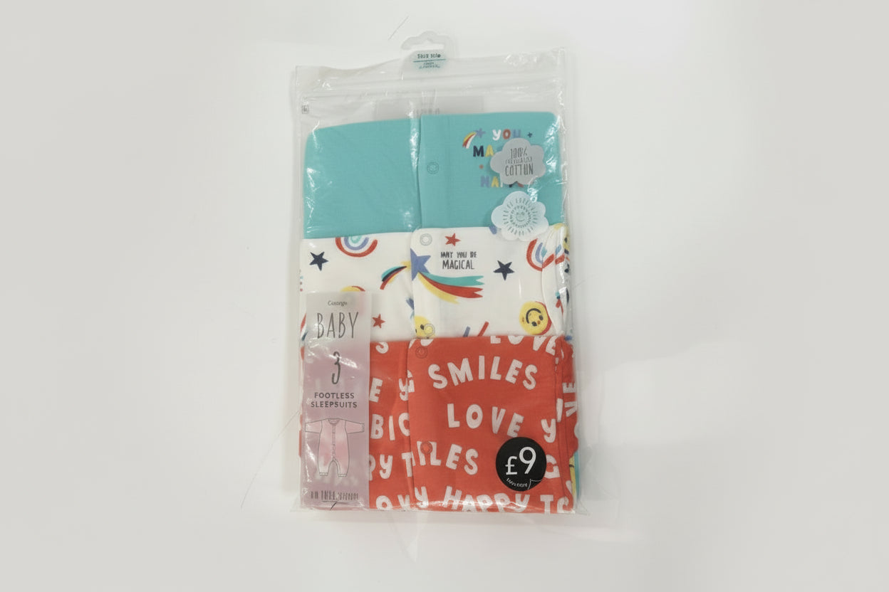 George baby 3 footless sleepsuit First Size – accessory item for kids