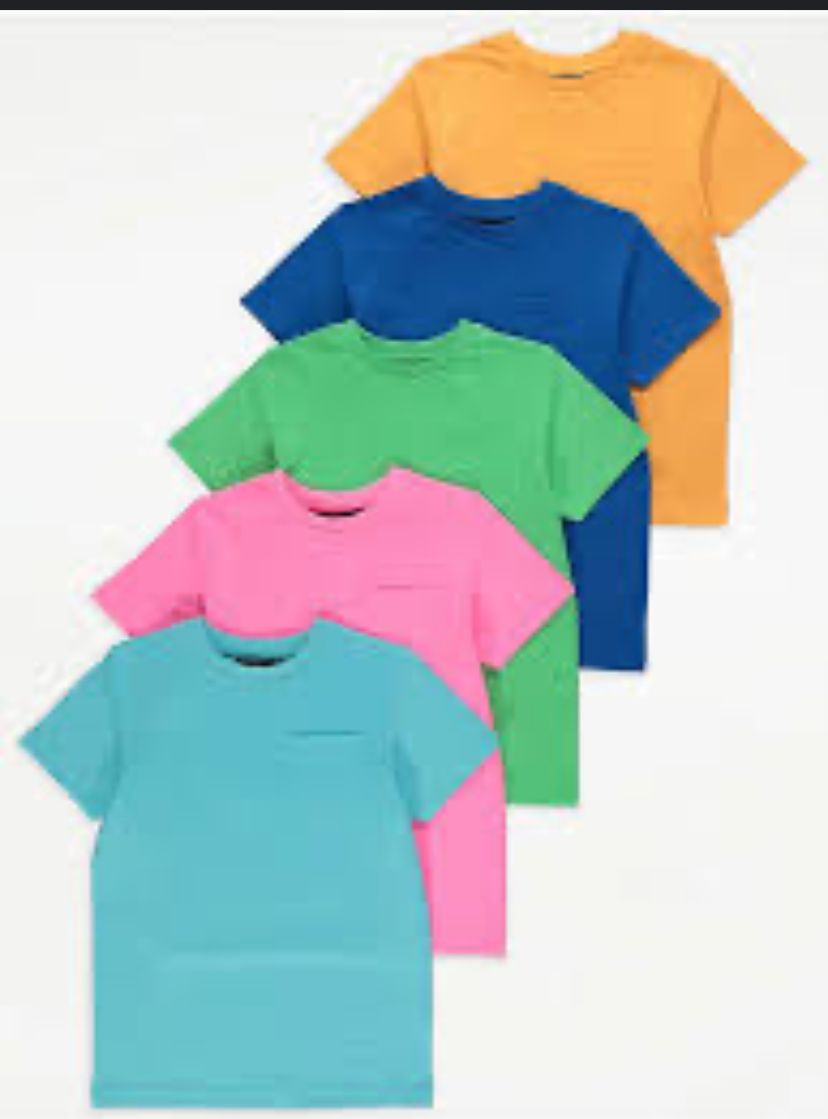 George ( Round neck) 8-9 years ( 5 set) - kids fashion product photo