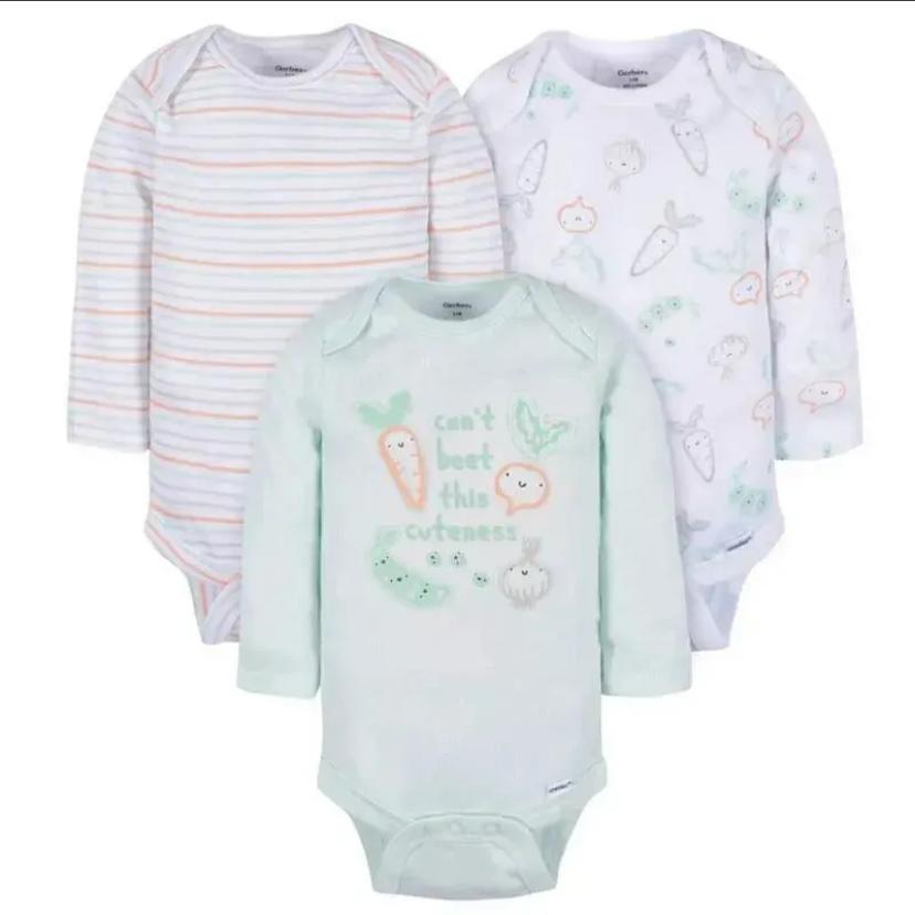 Gerber long Sleeve Sleepsuits 3pcs – accessory item for kids