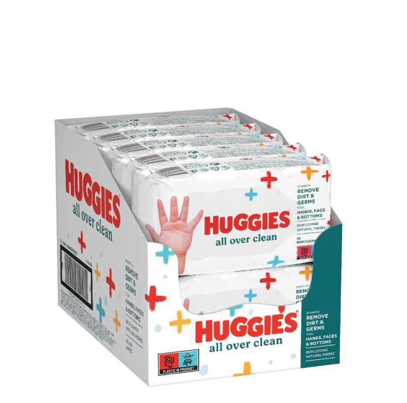 Huggies All Over Wipes - 56 x 10 wipes (Box) – diaper product photo at Beks Ghana