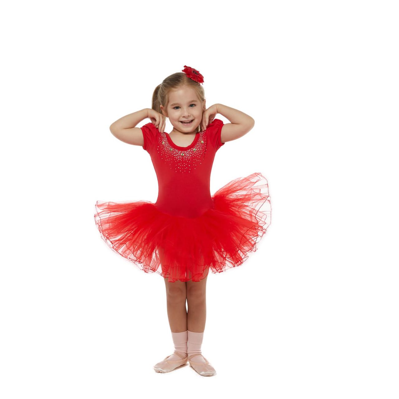 Hui yang Ballet Dress red - kids fashion product photo