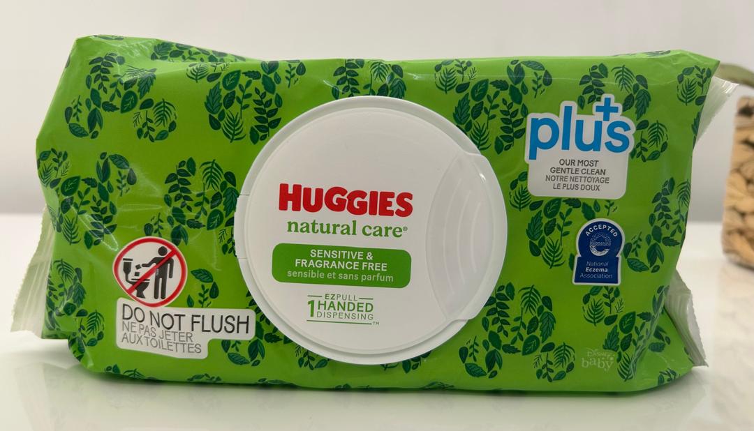 Huggies Wipes Sensitive Natural Care 64 (Single pk) – diaper product photo at Beks Ghana