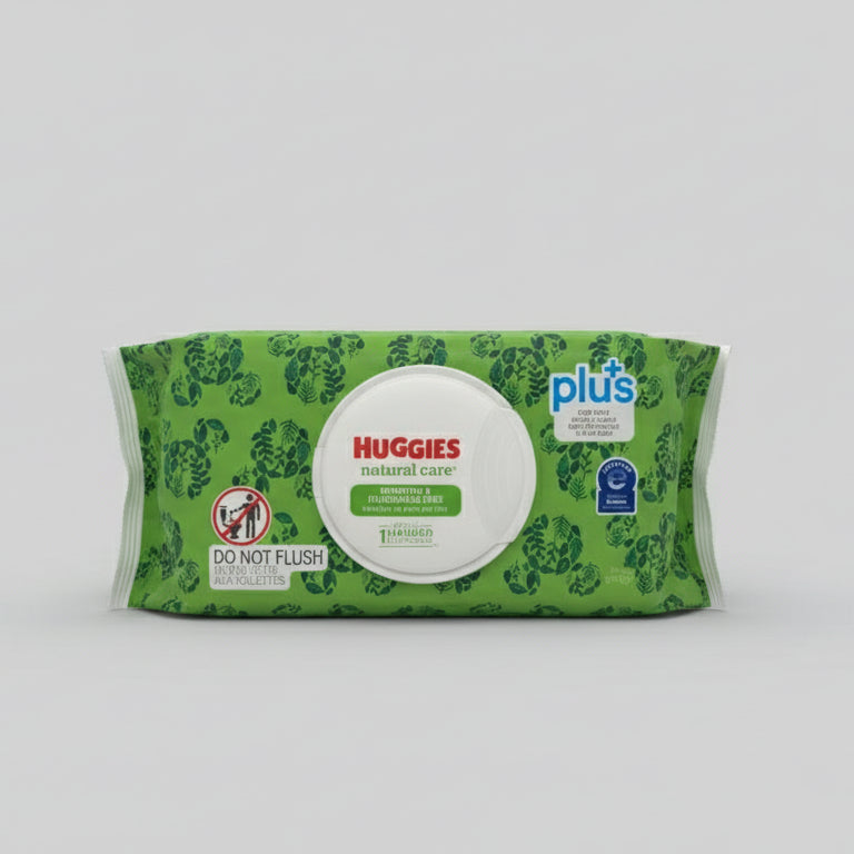 Huggies Wipes Sensitive Natural Care 64 (Single pk) – diaper product photo at Beks Ghana