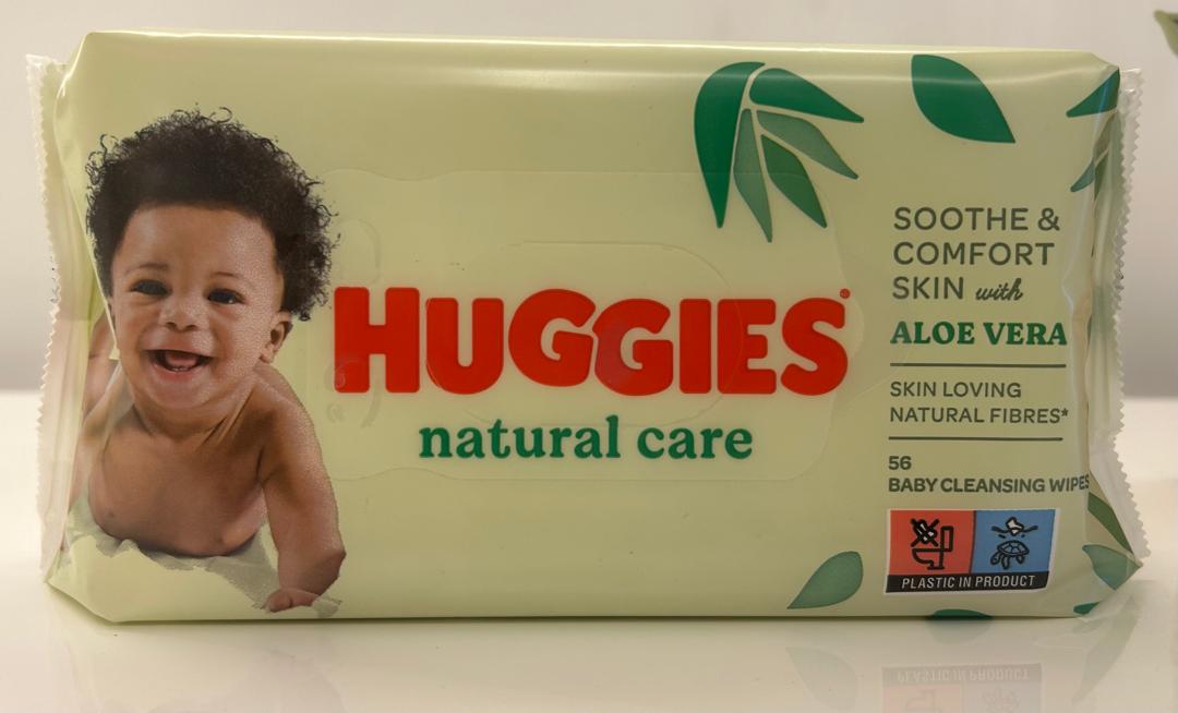 Huggies Natural Care Wipes (Aloe Vera) - 56 - (Single pk) – diaper product photo at Beks Ghana