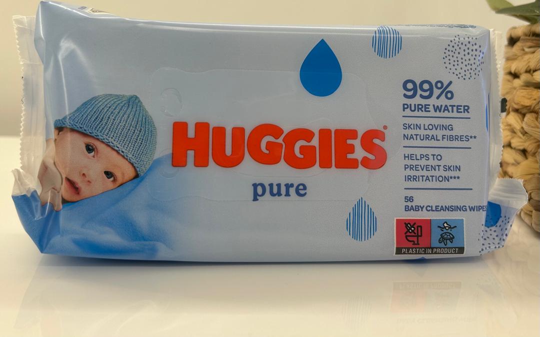 Huggies Pure Wipes - 56 wipes (single pk) – diaper product photo at Beks Ghana