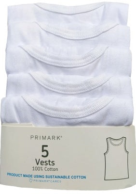 Primark Boys 5 Pack Vest