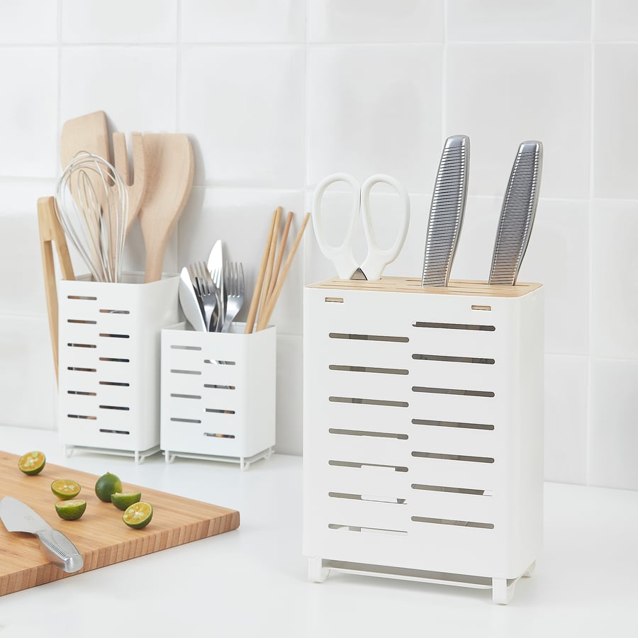 AVSTEG Cutlery Stand 18cm white. By IKEA