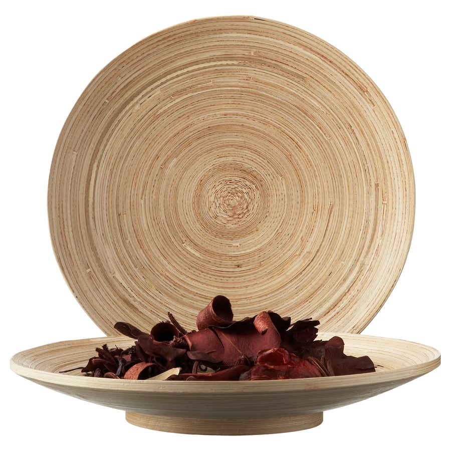 IKEA HULTET Bamboo Decoration Dish,30cm