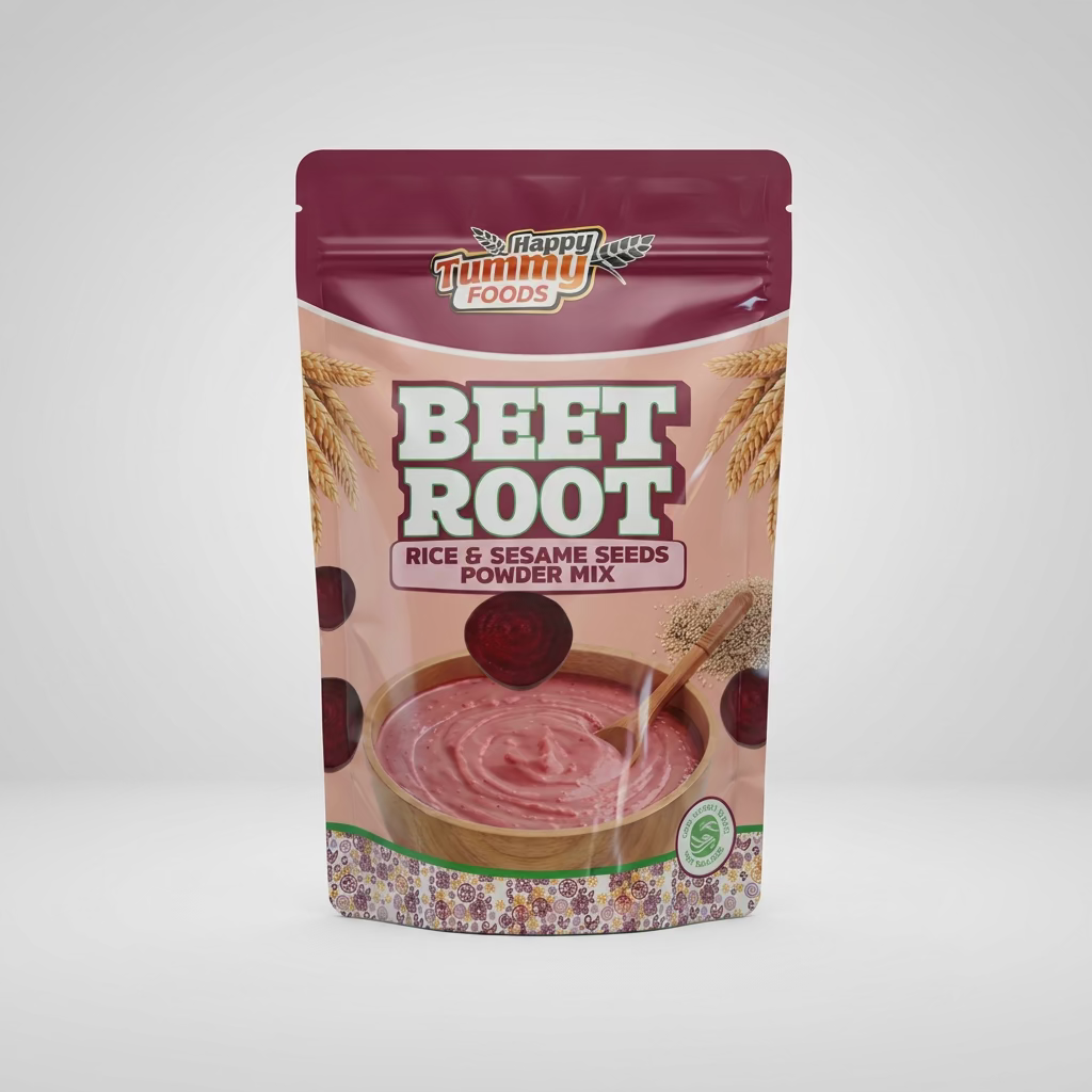 Happy Tummy Foods Beetroot Rice & Sesame Seeds Powder Mix 500g